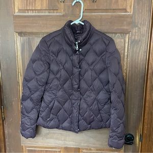 Eddie Bauer Goose Down Women's Maroon Medium Jacket